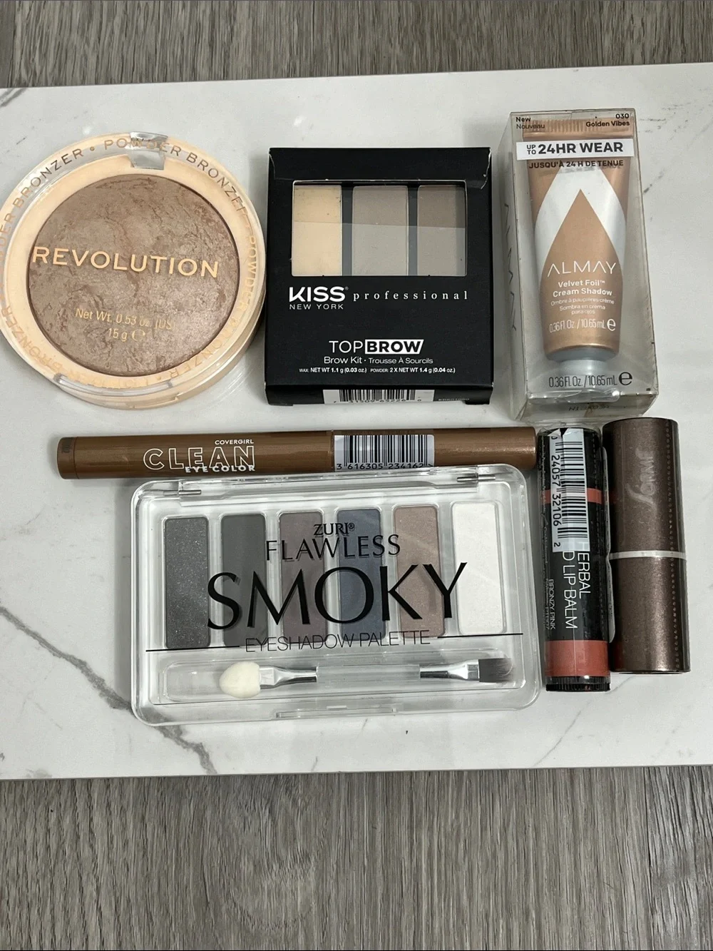 Makeup lot bundle mixed brands eyeshadow brow lipstick bronzer